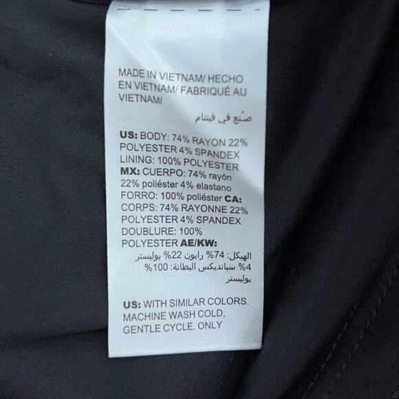 Chicos Womens Size 00 US 2 Heathered Shift Dress Midi Gray Stretch Crew Neck - Picture 13 of 16